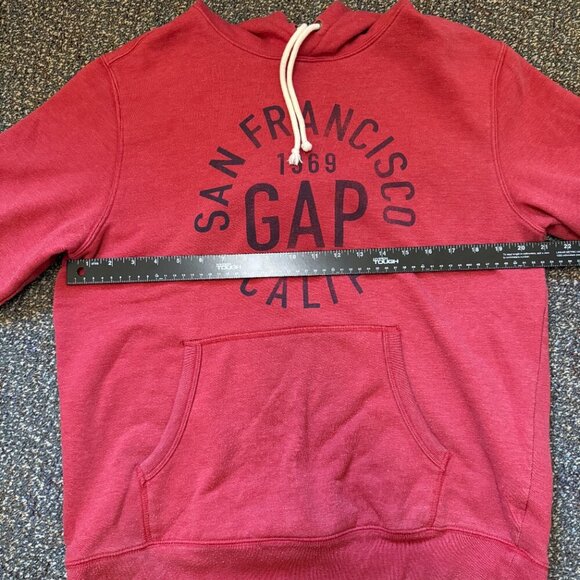 GAP Red San Francisco CALIF Hoodie Size Large - Picture 4 of 5